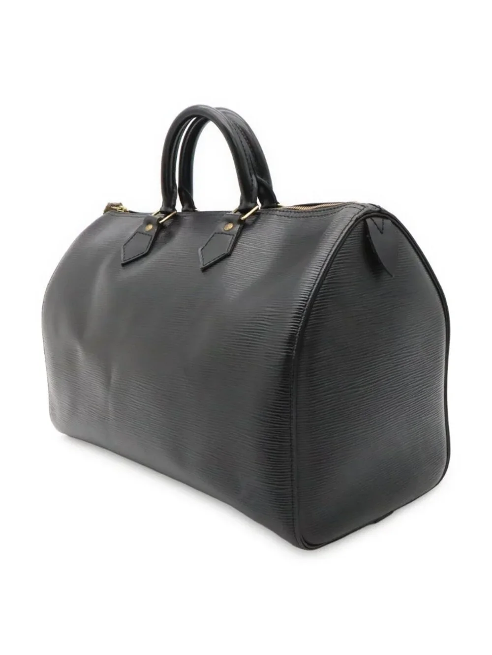 Louis Vuitton Epi Speedy 35 Boston Bag Leather Noir Black